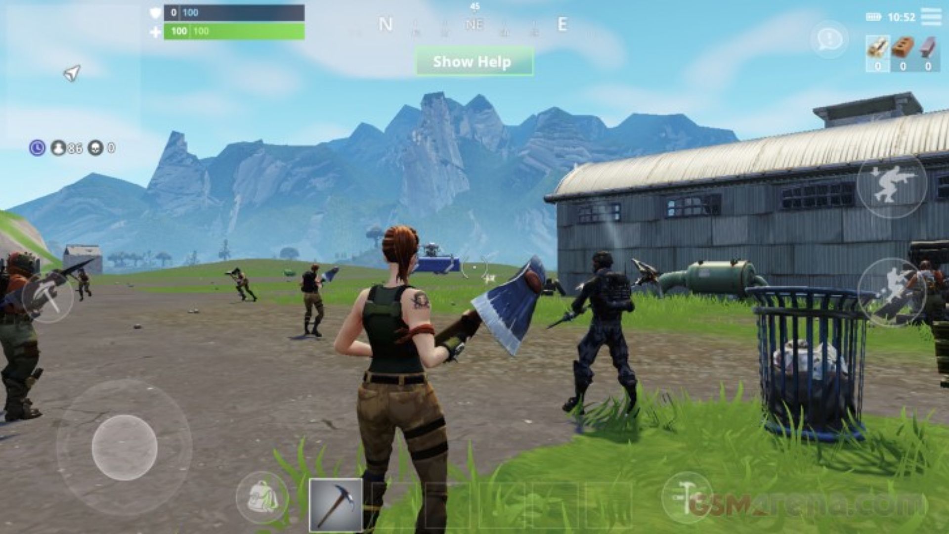 Fortnite mobile gameplay