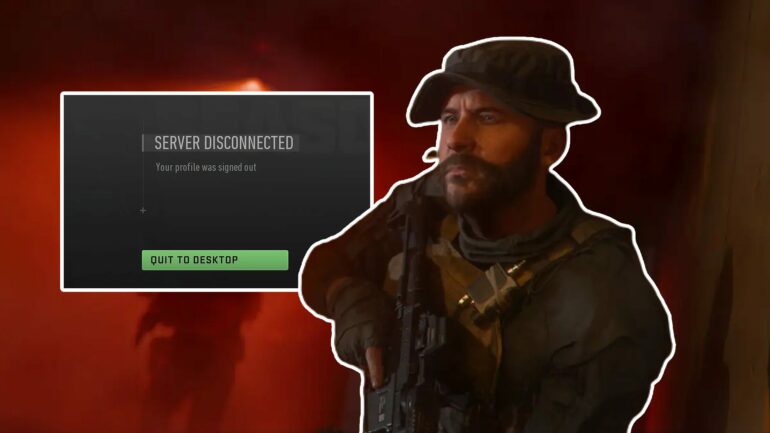 Captain Price and the "your profile was signed out" error in MW3