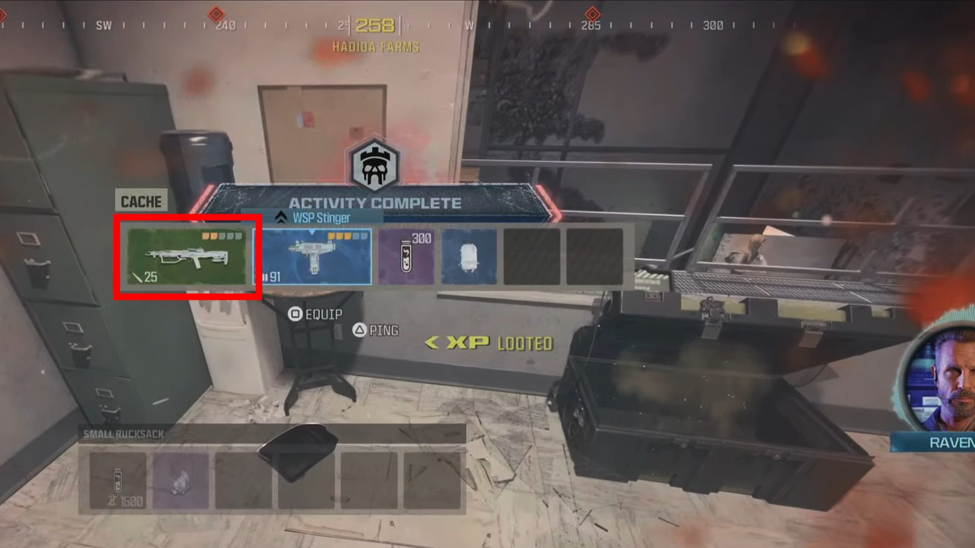 The crossbow in a Merc Cache in MW3