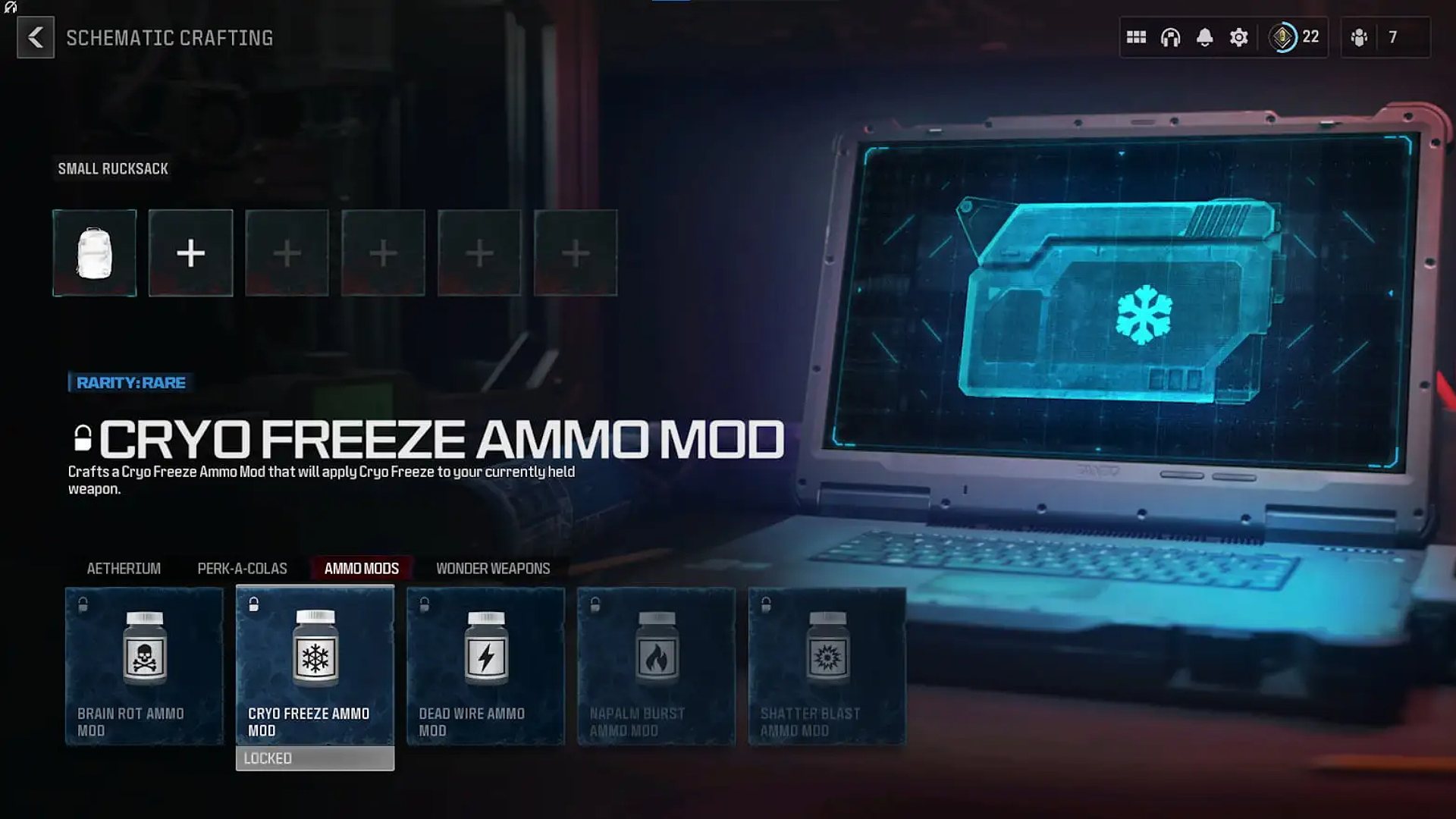 The Cryo Freeze Ammo Mod in MW3 Zombies