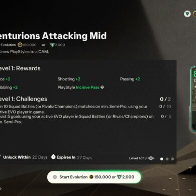 EA FC 24: Centurions Attacking Mid Evolution Upgrade