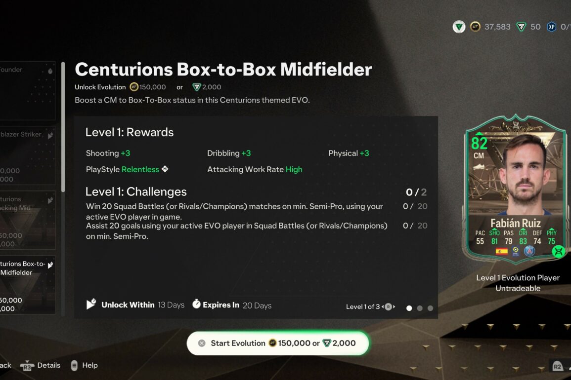 EA FC 24: Centurions Box-To-Box Midfielder Evolution Upgrade – Best Players to Choose