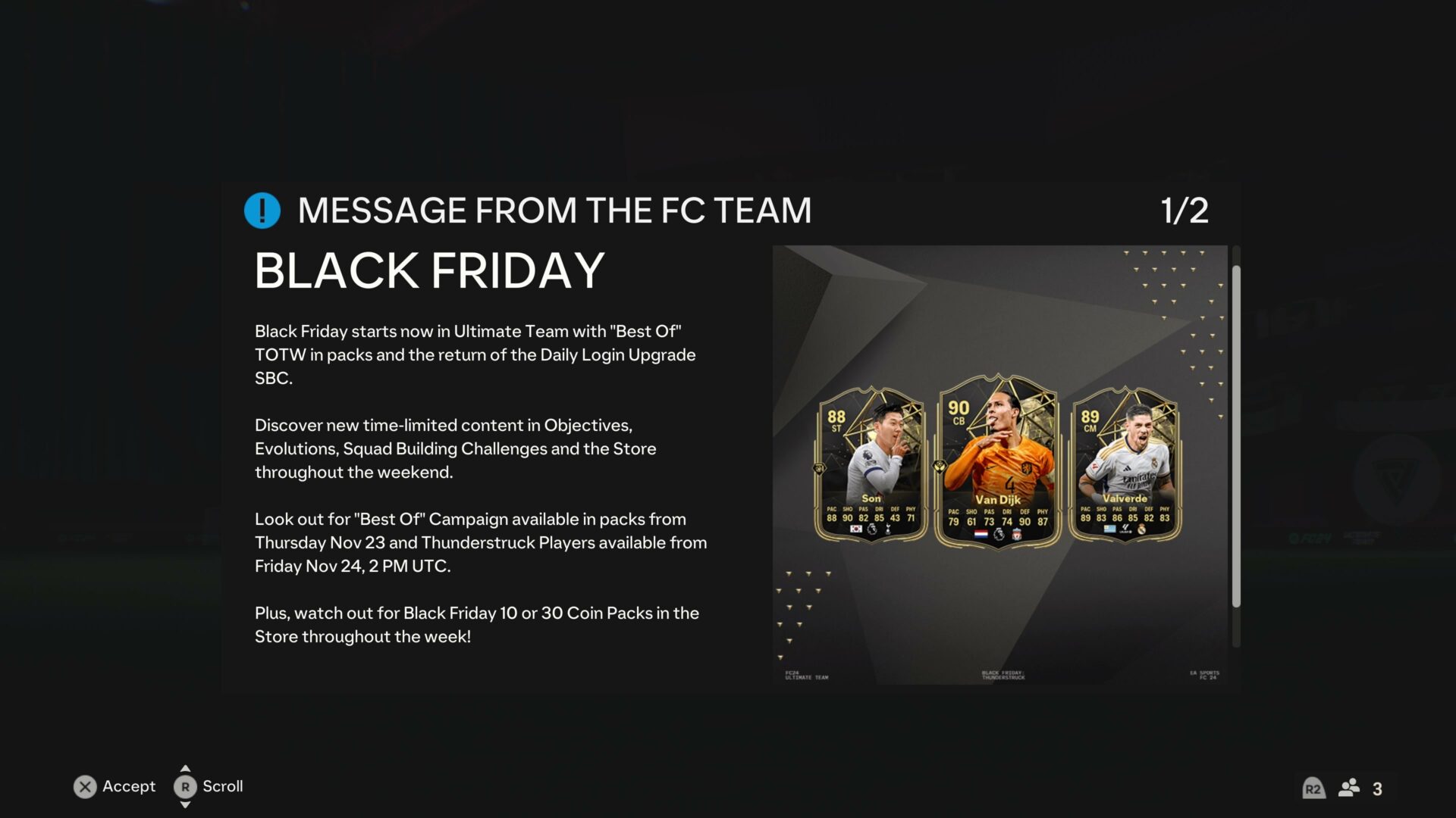 Black Friday 2023 EA FC 24 Best of TOTW