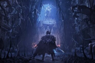 Lords of the Fallen character stood in an Umbral room