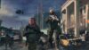Soldiers running down a street in MW3