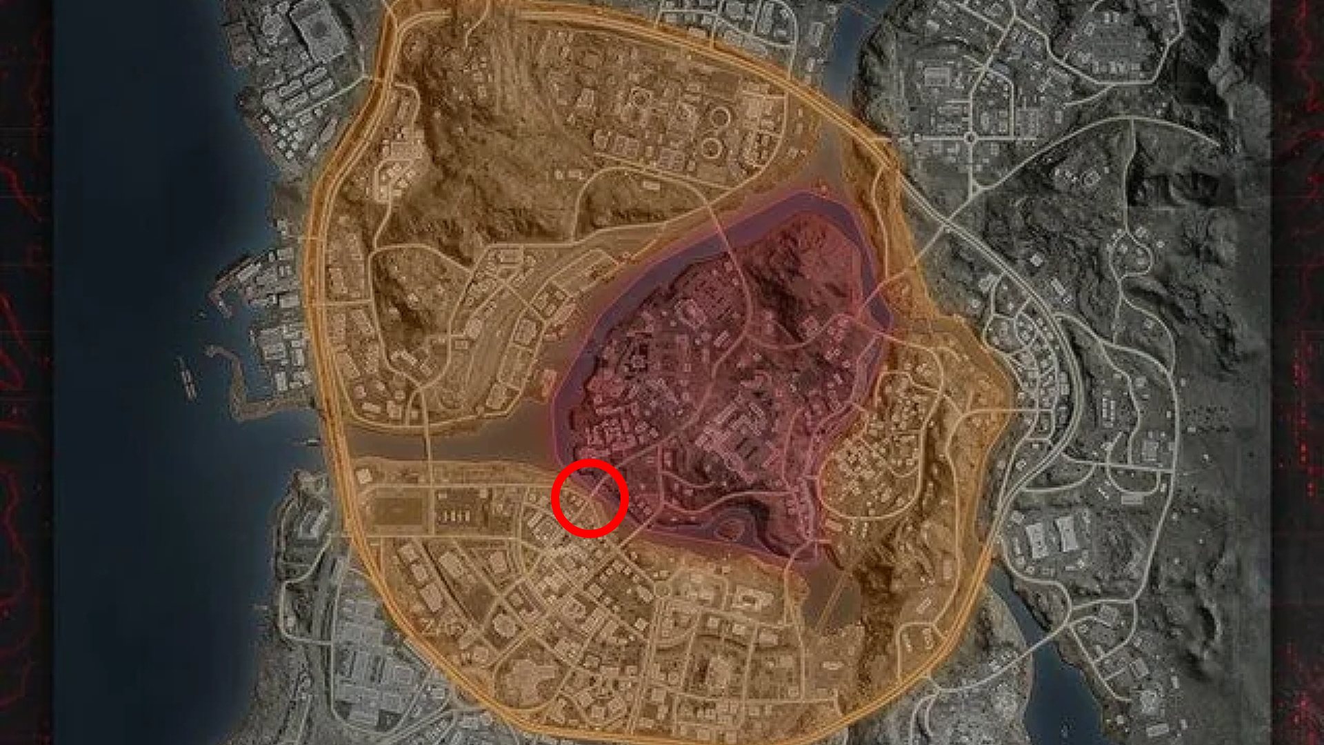 The location of the Megabomb in MW3 Zombies on the map