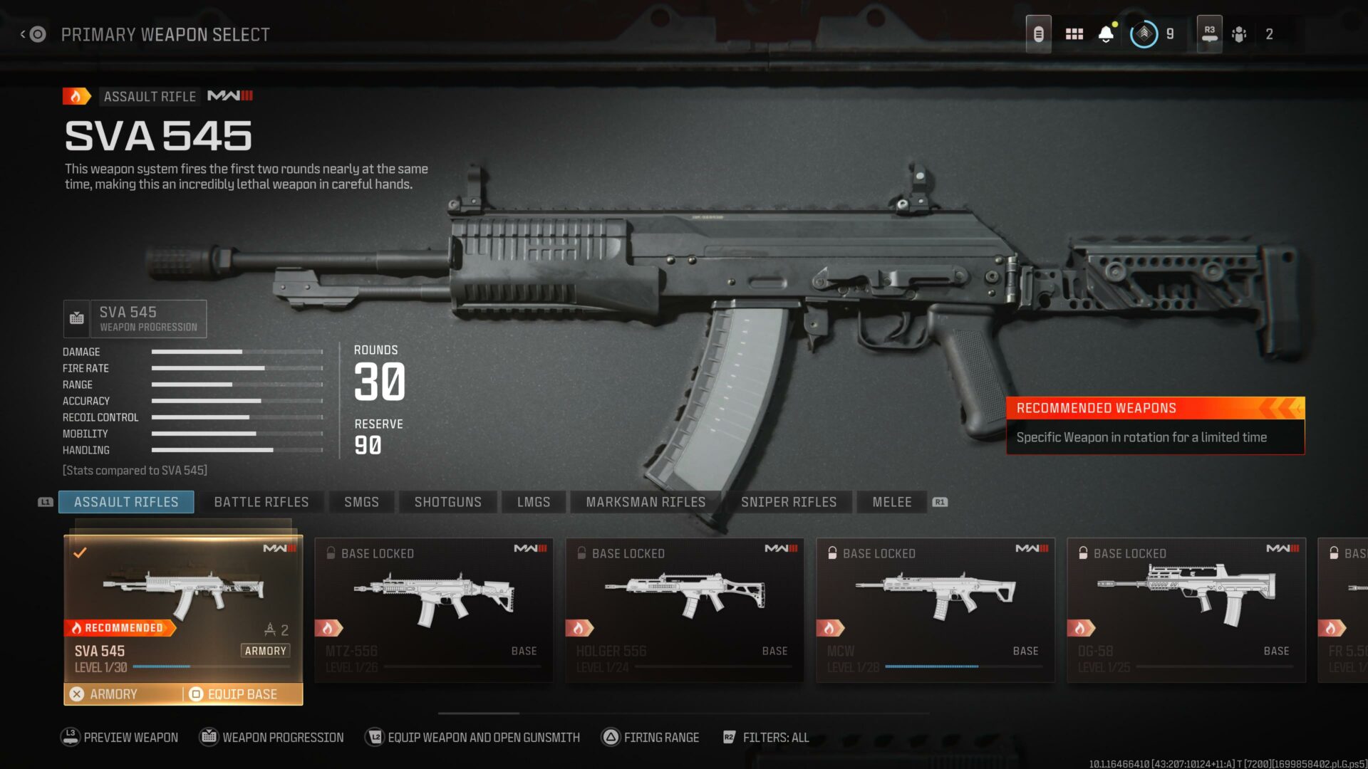 Call of Duty MW3 - SVA 545 Gun Selection in Multiplayer