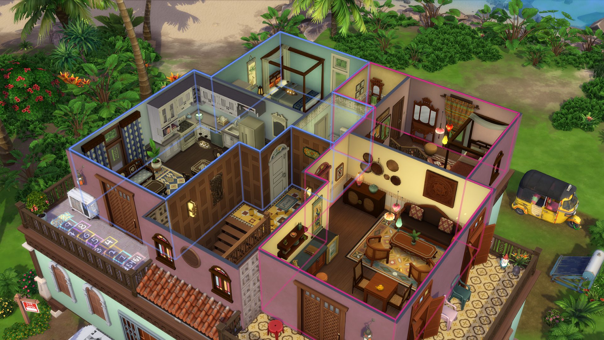 a house in the Sims 4 For Rent expansion