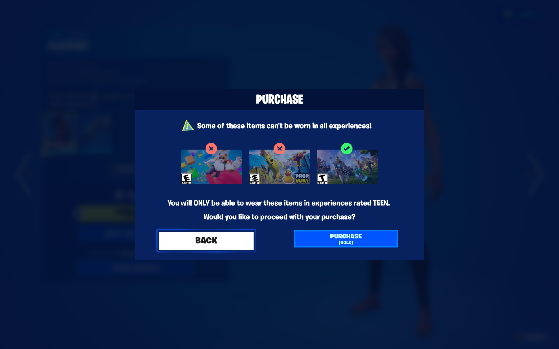 Fortnite Age and Content Rating Update