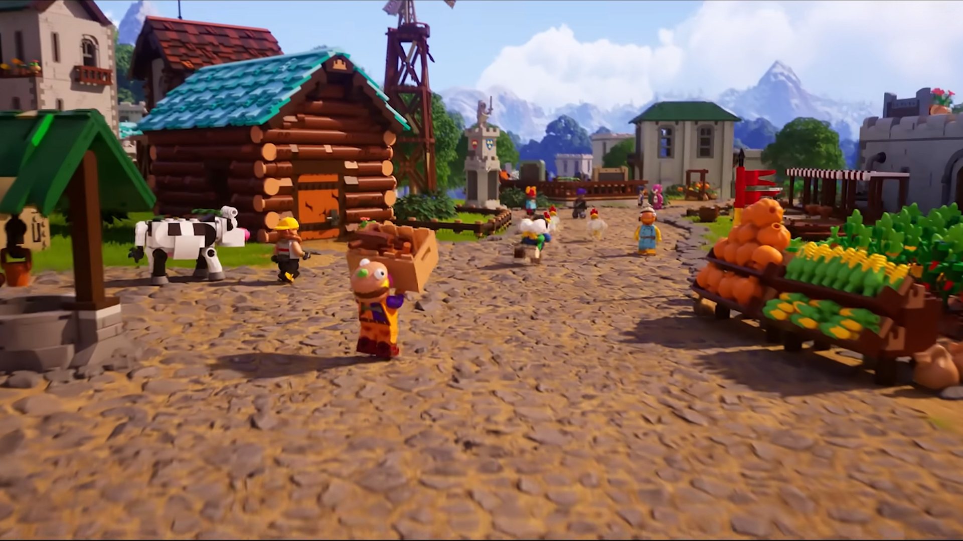 a village in LEGO Fortnite