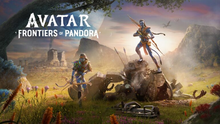 2 Na'vi stood with bows in Avatar: Frontiers of Pandora