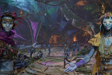 Na'vi welcoming the player to their camp in Avatar: Frontiers of Pandora