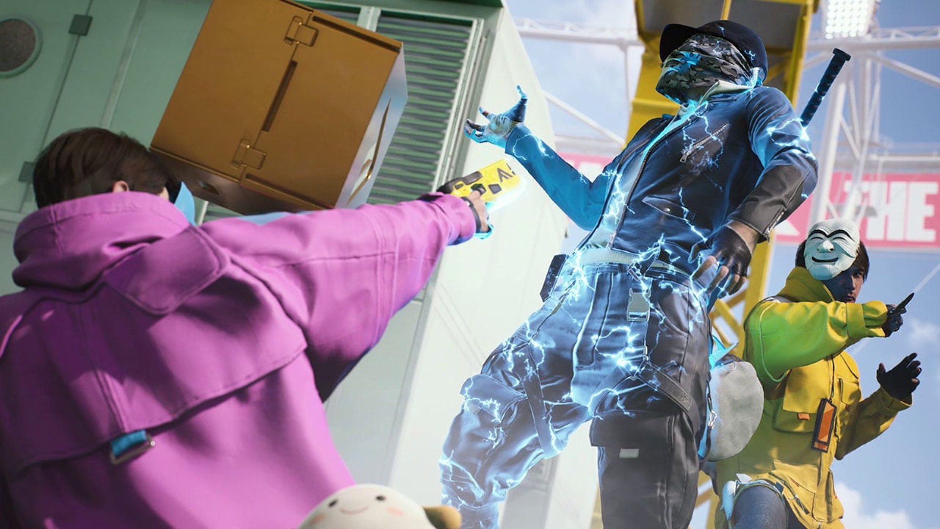 A player tasering another player in The Finals