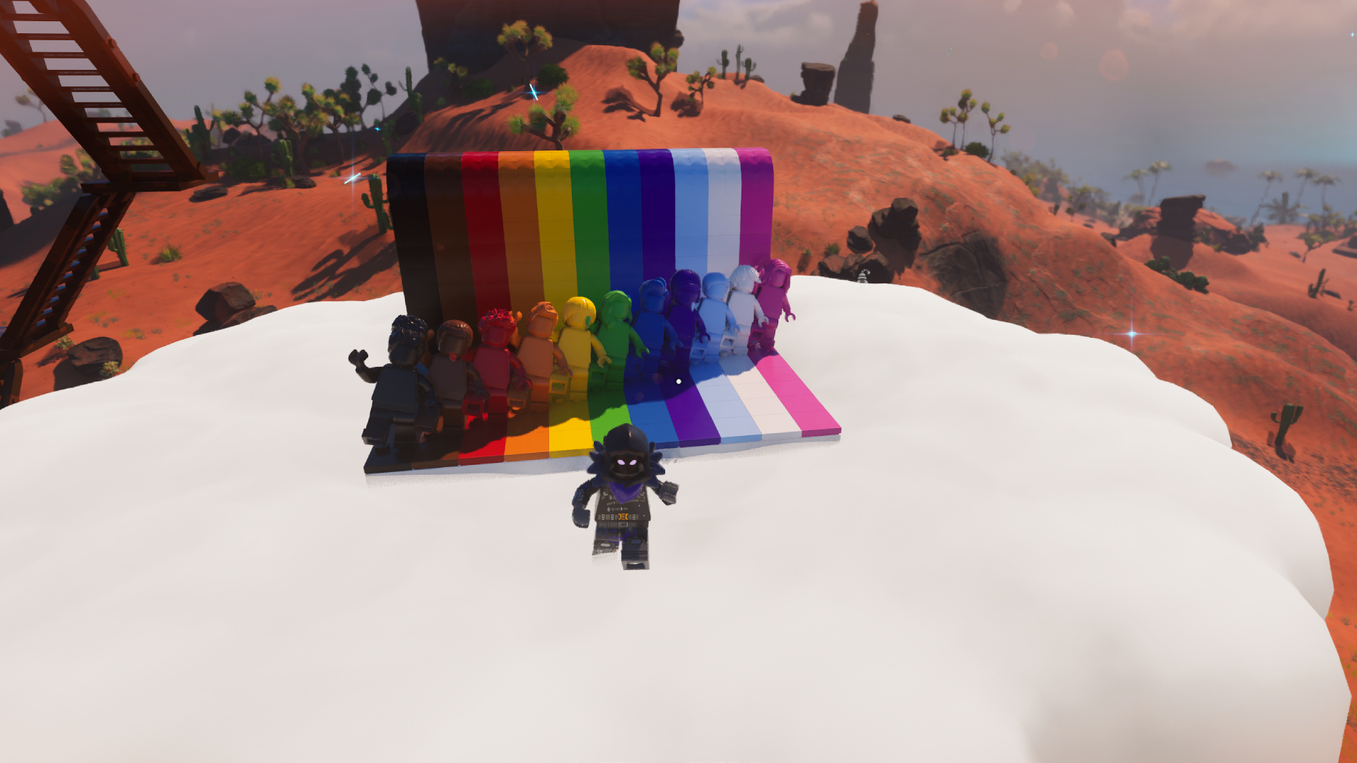 End of the Rainbow LEGO Fortnite Dancing for Rewards
