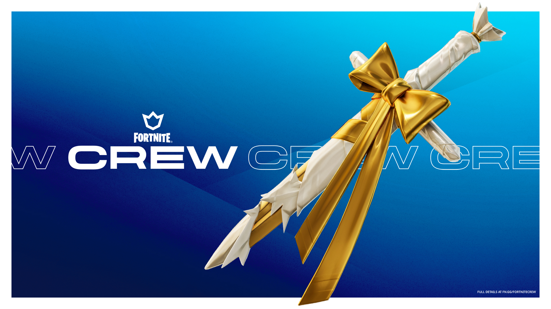 Fortnite Crew Gifts - The Gilded Style of the Glorious Giftblade Back Bling.