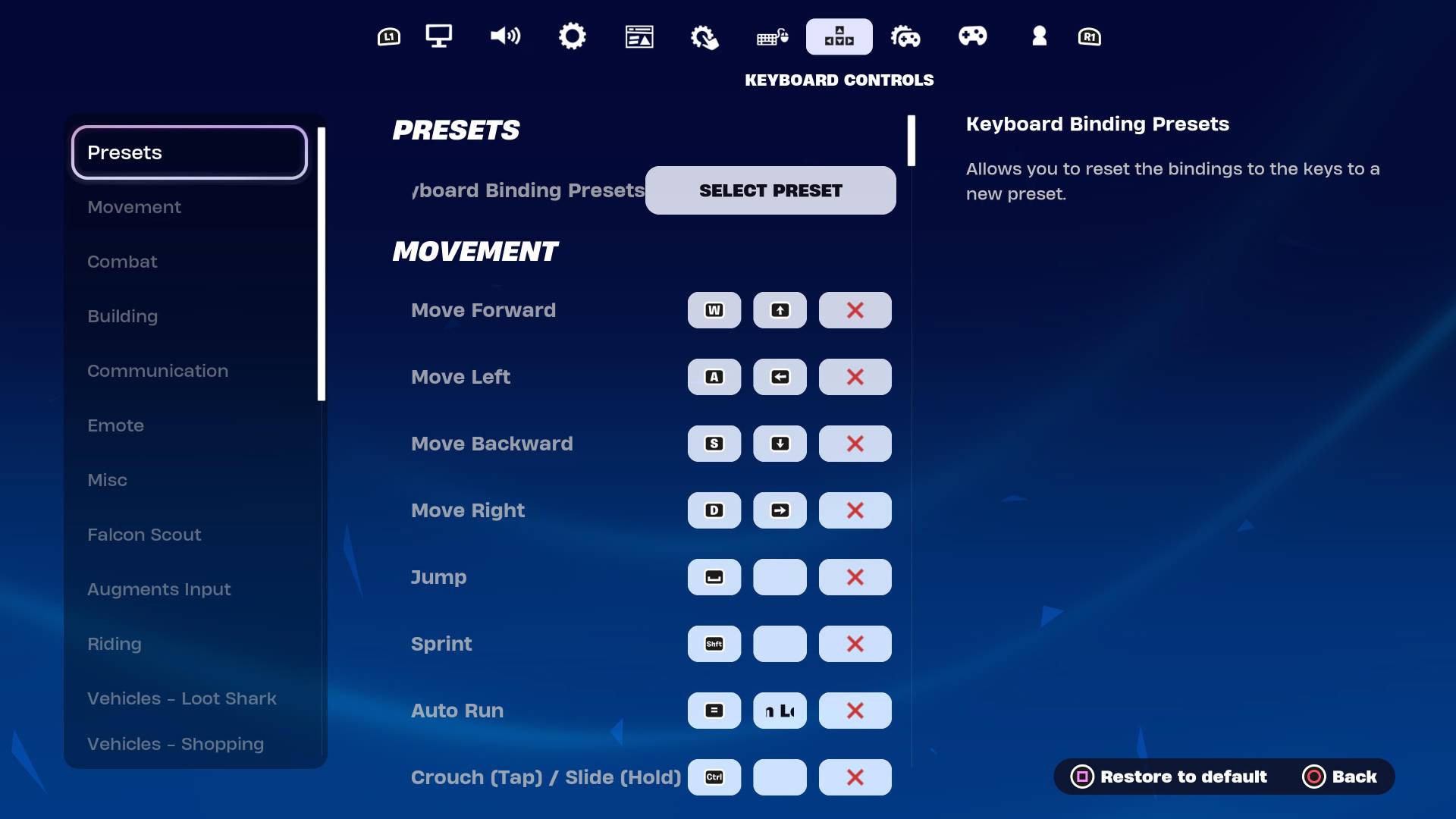 Fortnite Key Binding