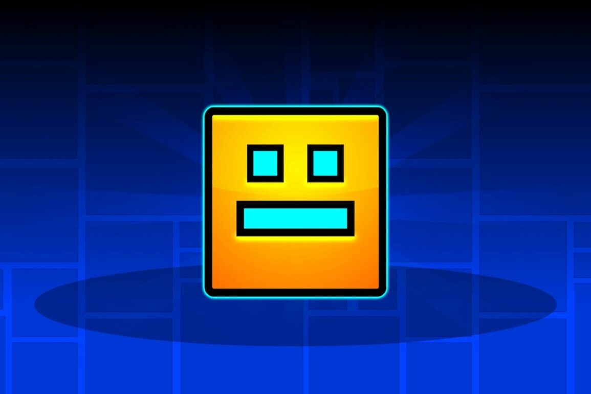 The Geometry Dash mascot