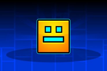 The Geometry Dash mascot