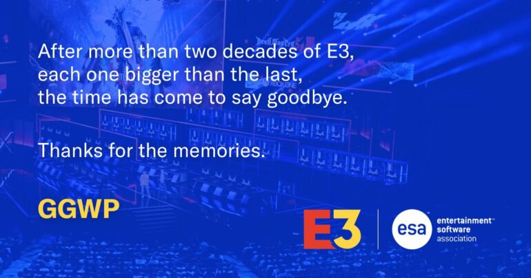 Goodbye E3 message