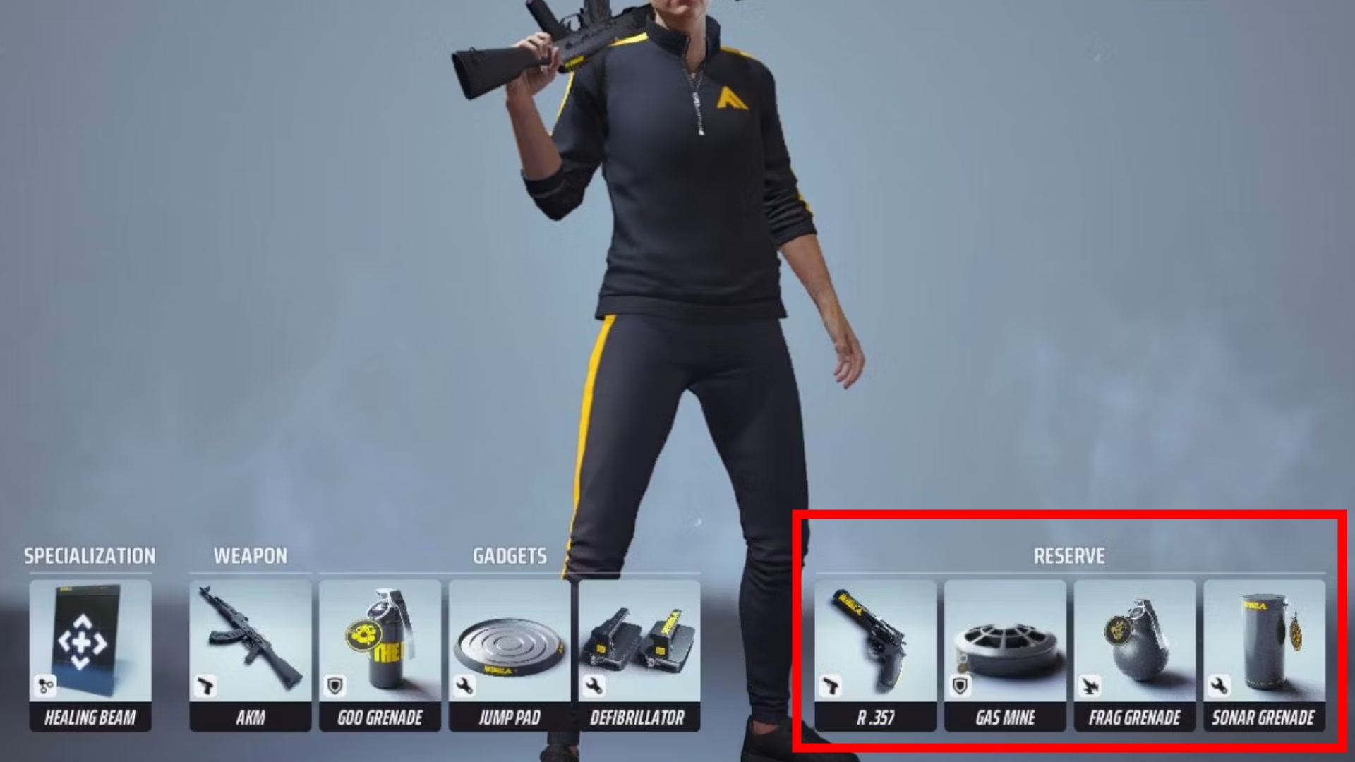 The Reserve Weapon Loadout slot in The Finals