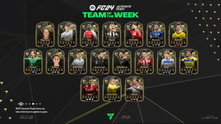 EA FC 24: TOTW 12 Full Squad Featuring Hegerberg, Kroos, and Saka