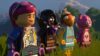 Four players in LEGO Fortnite
