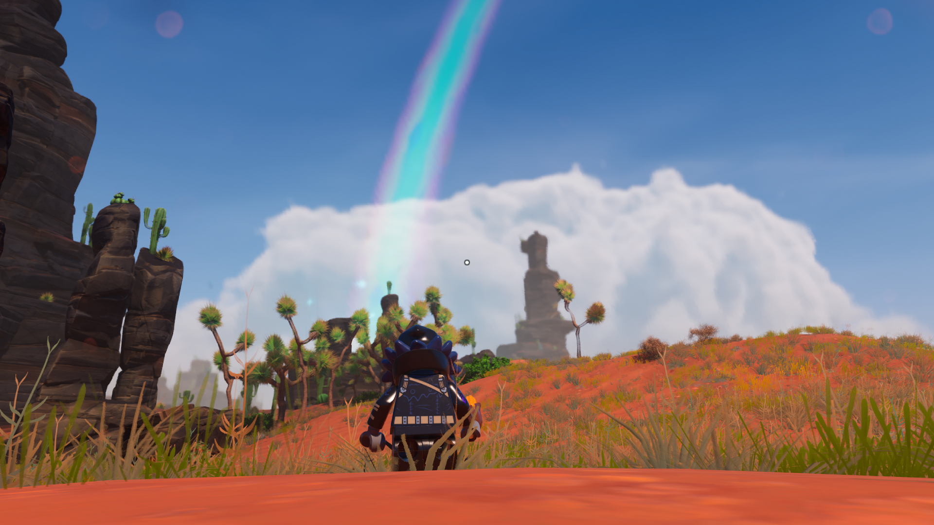 LEGO Fortnite Rainbow in the distance