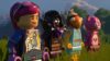 Fortnite LEGO characters stood in a line
