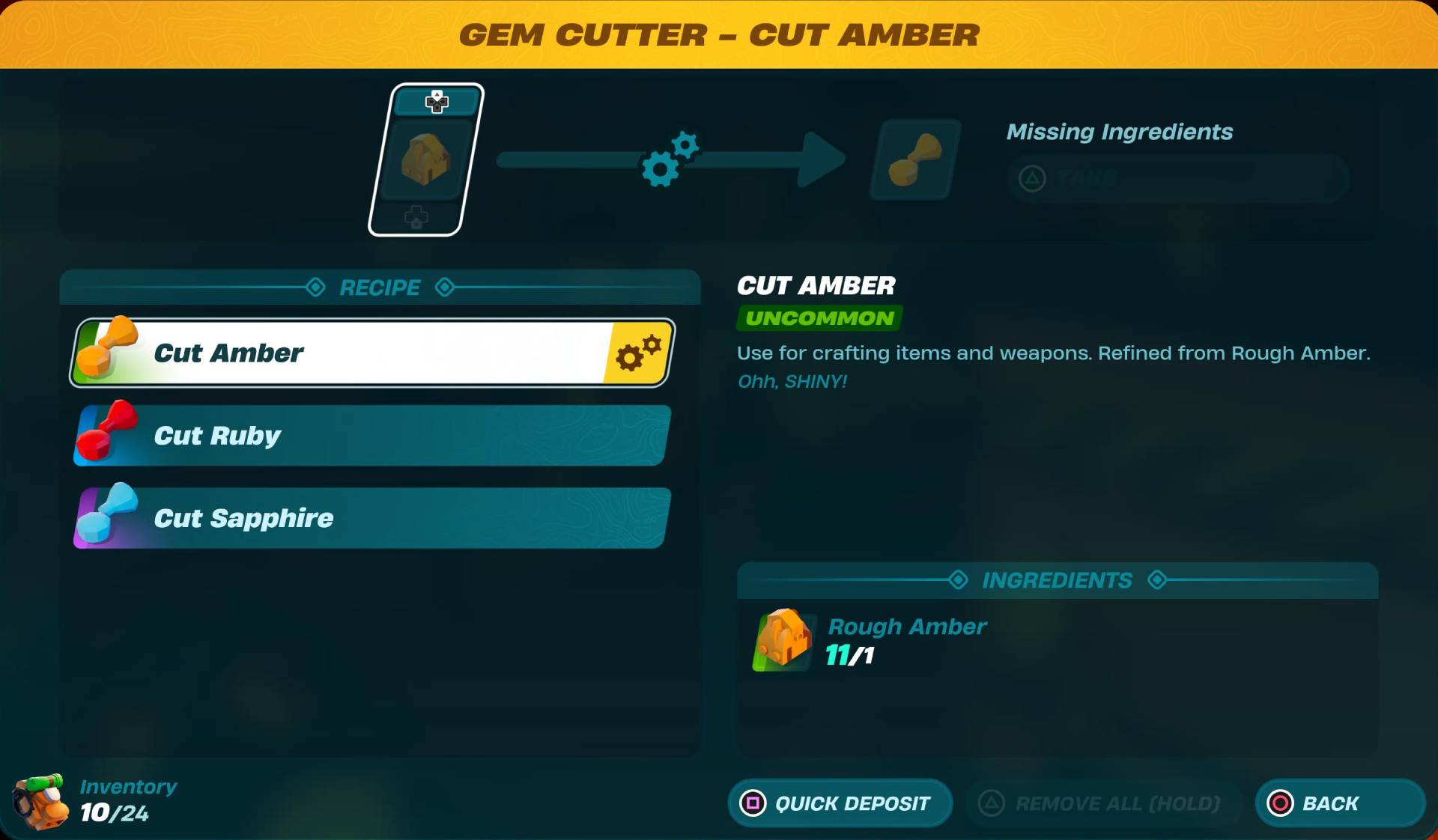 LEGO Fortnite Cut Amber