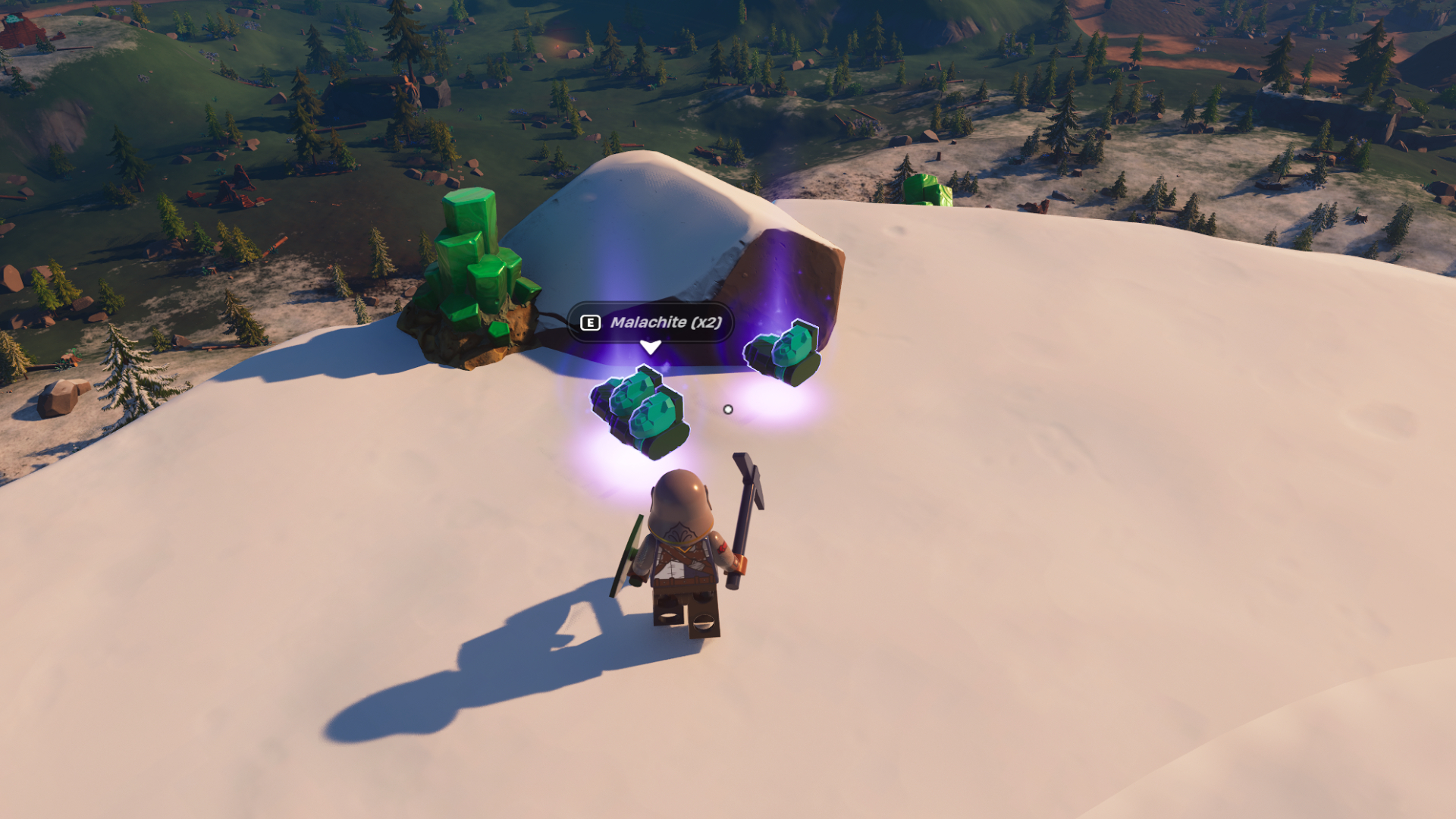 In-game Screenshot of Malachite in LEGO Fortnite