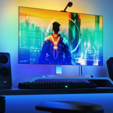 Nanoleaf 4D lighting set up on PC
