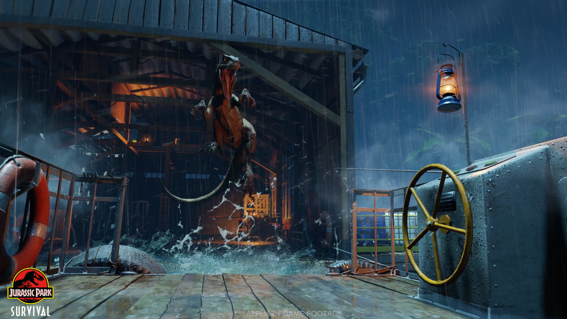 Raptor Jumping in  Jurassic World Survival