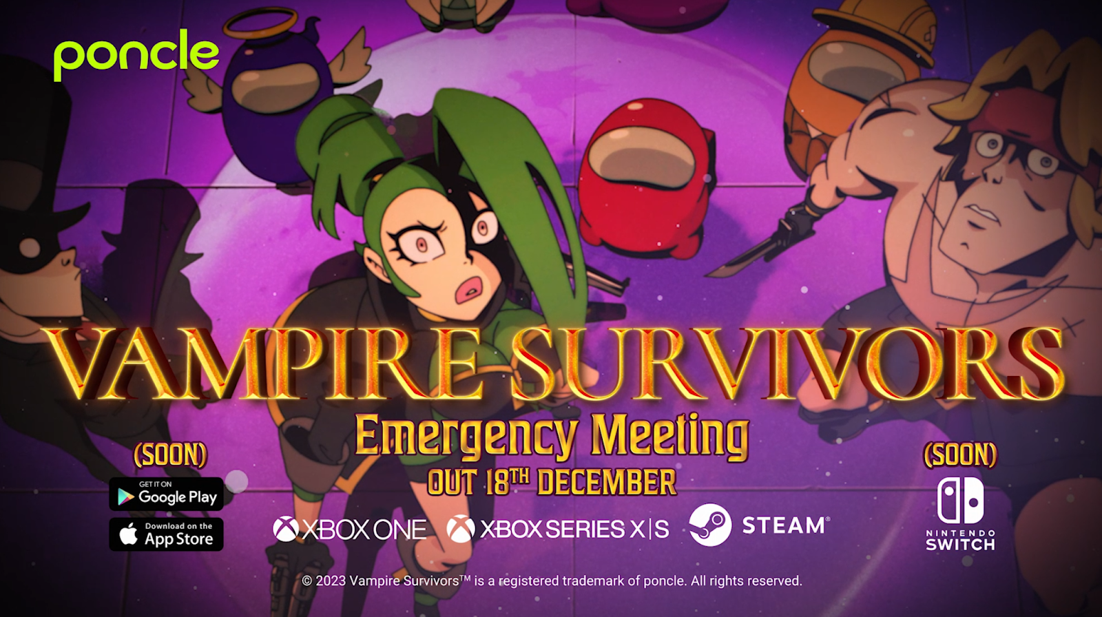 Vampire Survivors Emergency Meeting DLC