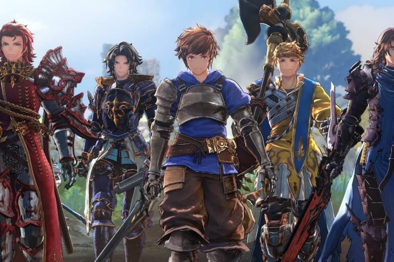Gran, Percival, Vane, Lancelot, and Siegfried from Granblue Fantasy: Relink