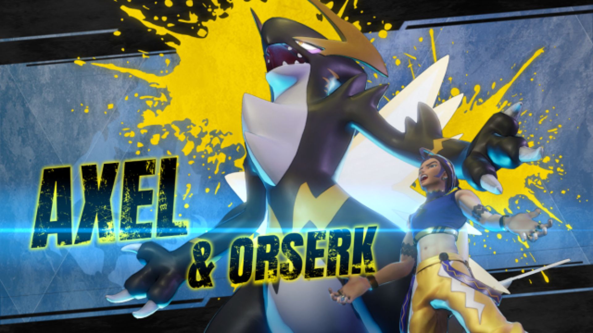 Axel and Orserk boss fight screen in Palworld