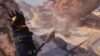 Player standing overlooking a desert in Enshrouded