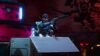 Solid Snake getting out of a box in Fornite