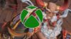 Ghandagoza punching the Xbox logo in Granblue Fantasy Relink