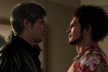 Like a Dragon Infinite Wealth cut-scene with Ichiban and Kiryu