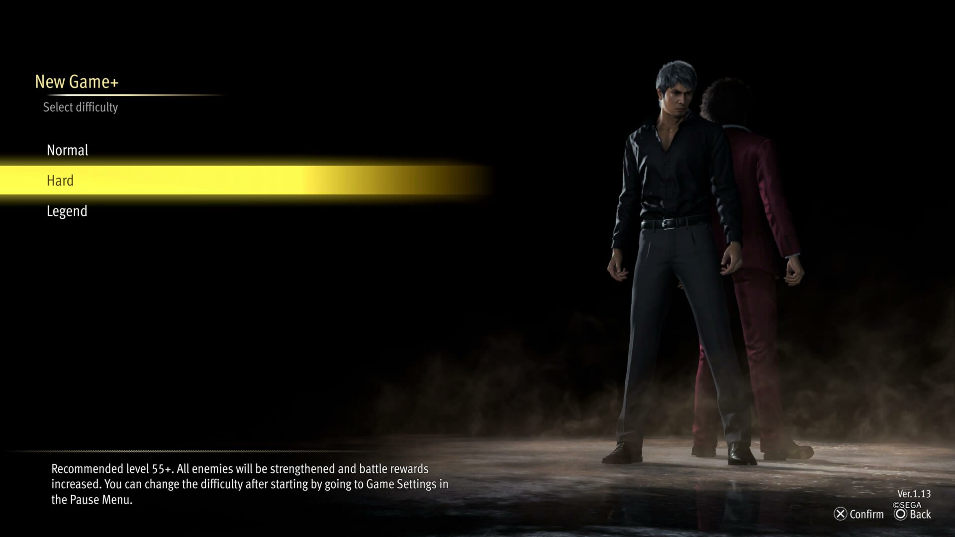 Like a Dragon Infinite Wealth Difficulty Settings