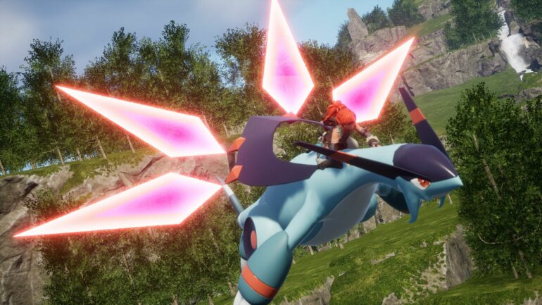 Screenshot of Jetragon in Palworld