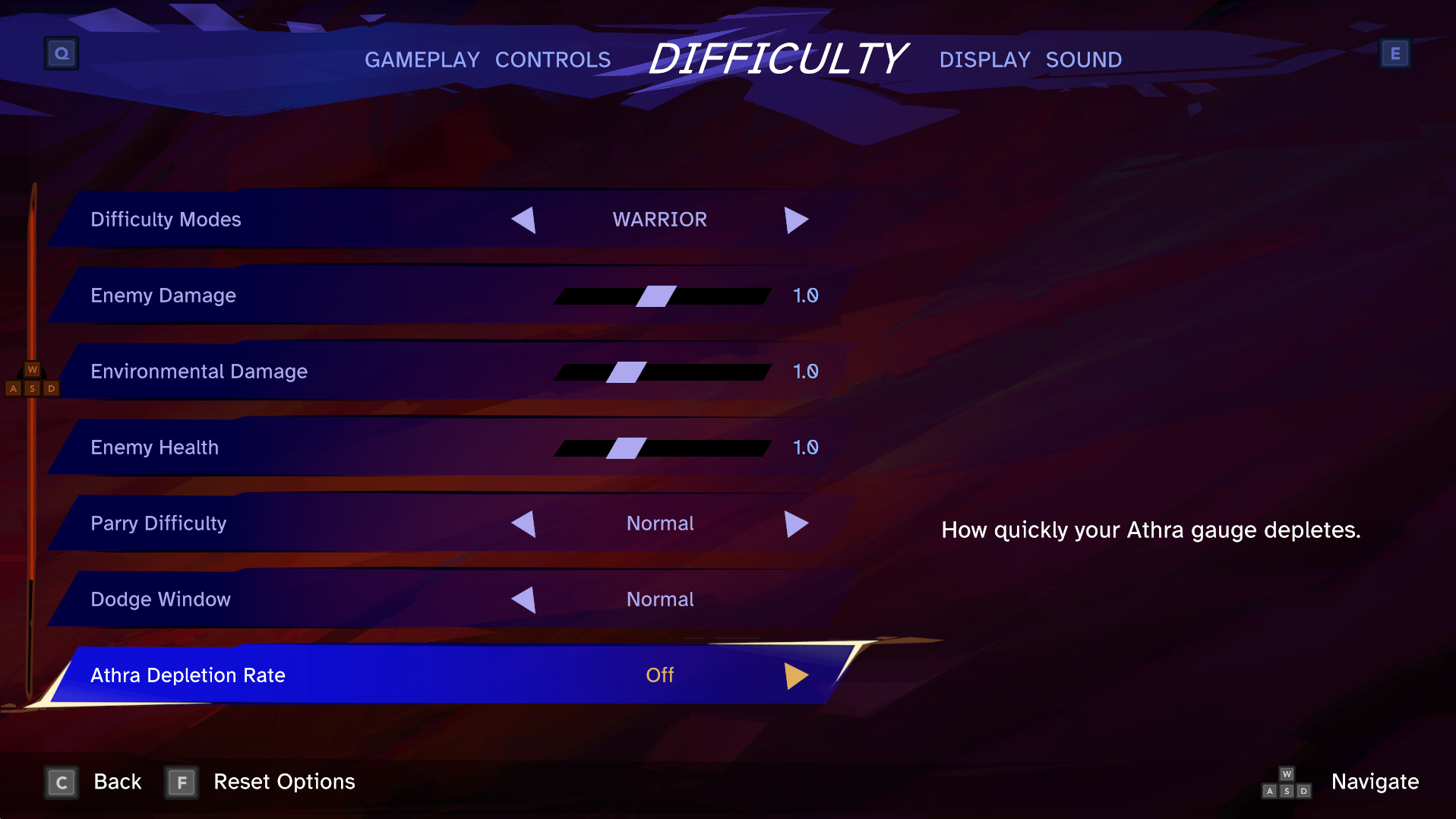 Prince of Persia: The Lost Crown Difficulty Settings