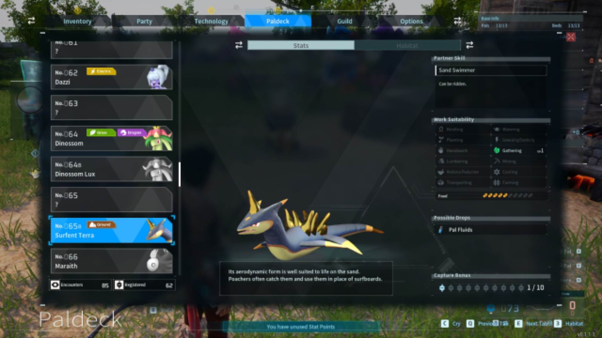 Surfent Terra Palworld