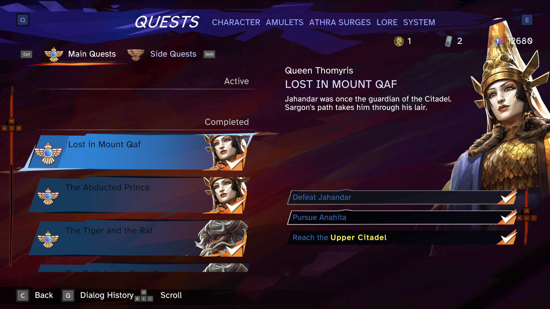 Prince of Persia: The Lost Crown Quests and Missions