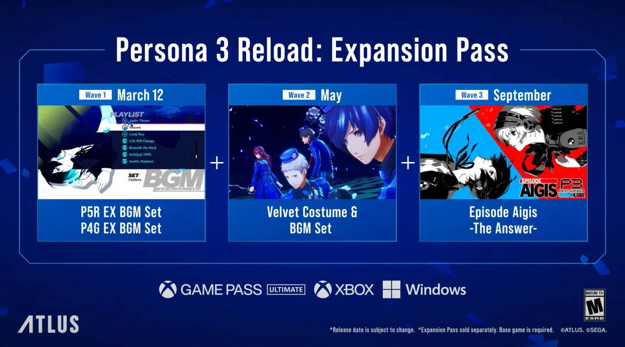 Persona 3 Reload Expansion pass