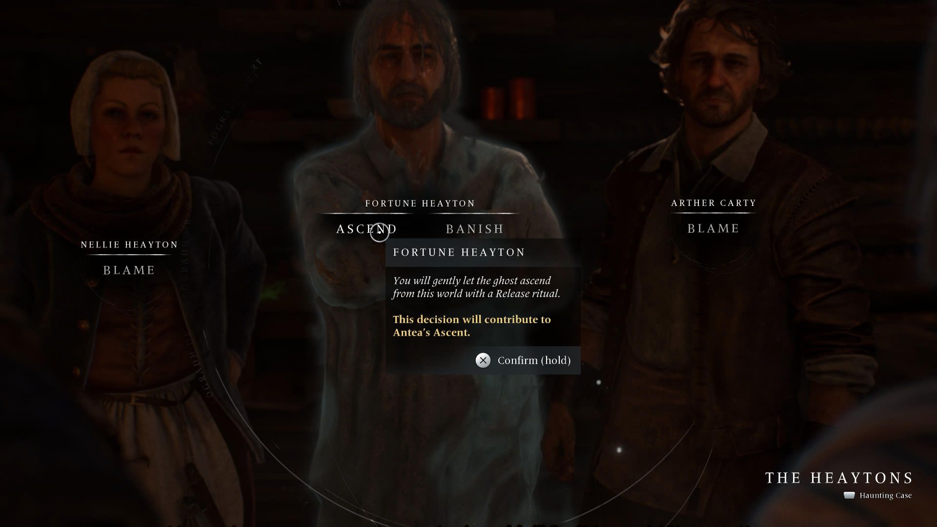 Choosing to spare or kill a character in Banishers: Ghosts of New Eden