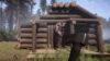 Cannibal trying to break down door in Sons of the Forest