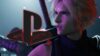 Cloud looking at PS4 logo in Final Fantasy Rebirth