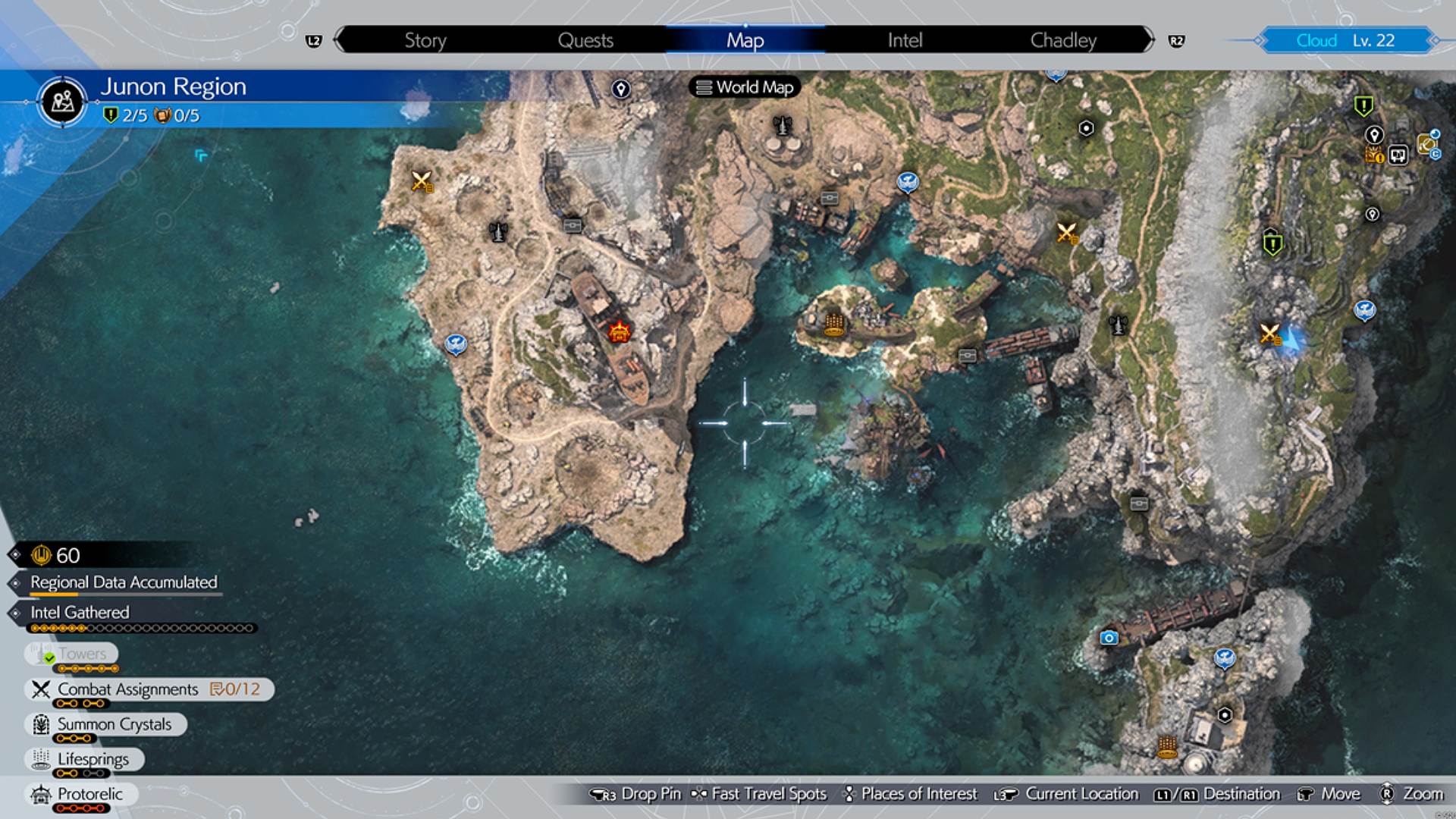 Junon open world region map Final Fantasy 7 Rebirth