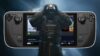 Helldivers soldier in front of a Steam Deck